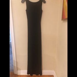 Black cotton backless dress from Venice boutique